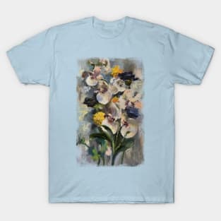 Orchids, oil painting on canvas. T-Shirt